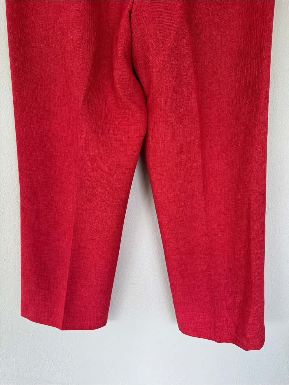 Alfred Dunner Petite brick red straight leg elastic waist casual trousers size 8 - Picture 8 of 10